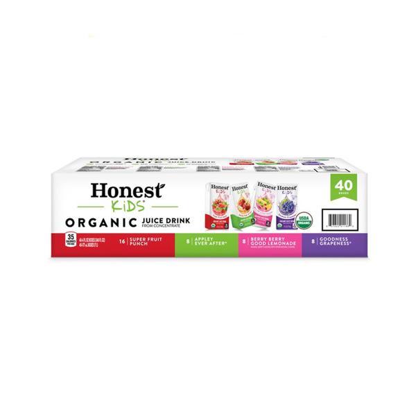 Honest Kids Organic Juice Drink, Variety, 40 x 6 fl oz