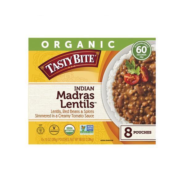 Tasty Bite Organic Madras Lentils, 8 x 10 oz