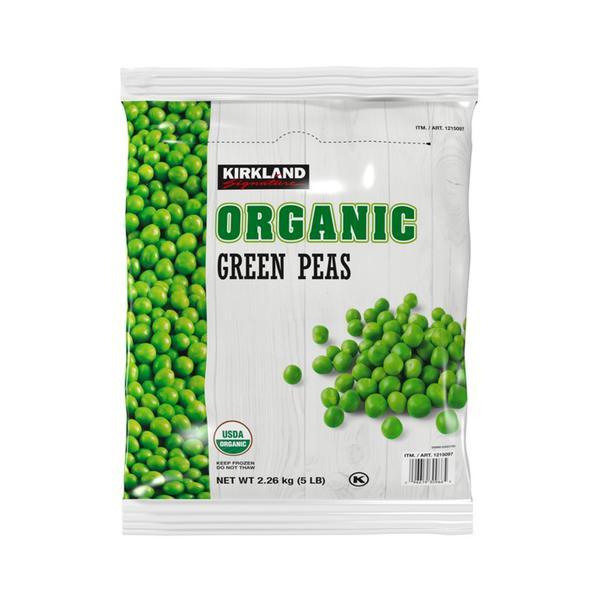 Kirkland Signature Organic Green Peas, 5 lbs