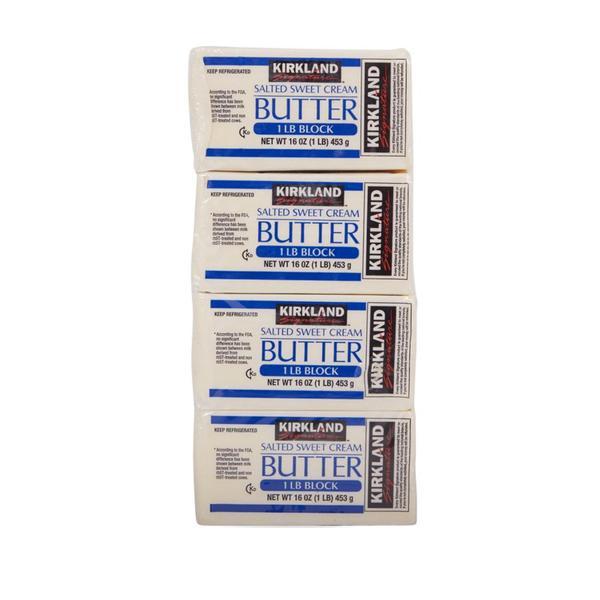 Kirkland Signature Salted Butter, 4 x 1 lbs